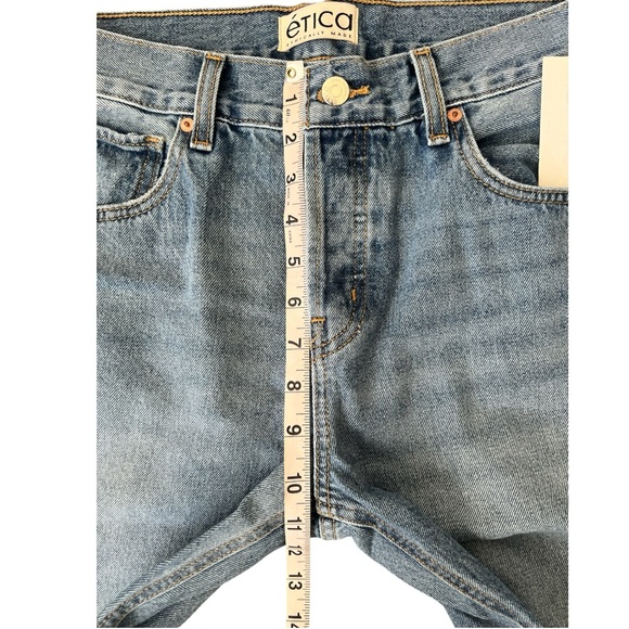 NWT Etica Amis Relaxed Bootcut Button Fly High Waist Jeans Atwater Size 28 - Picture 8 of 12